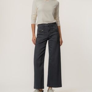 Kut from the Kloth Meg High Rise Wide Leg Size 1414 / Gainful W/Black Base Wash